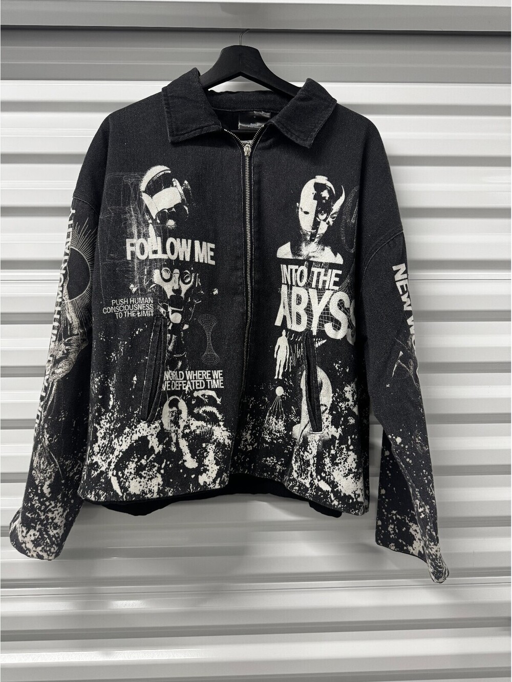 SAALT Studio Abyss Metaverse Zip Jacket Black/White M
